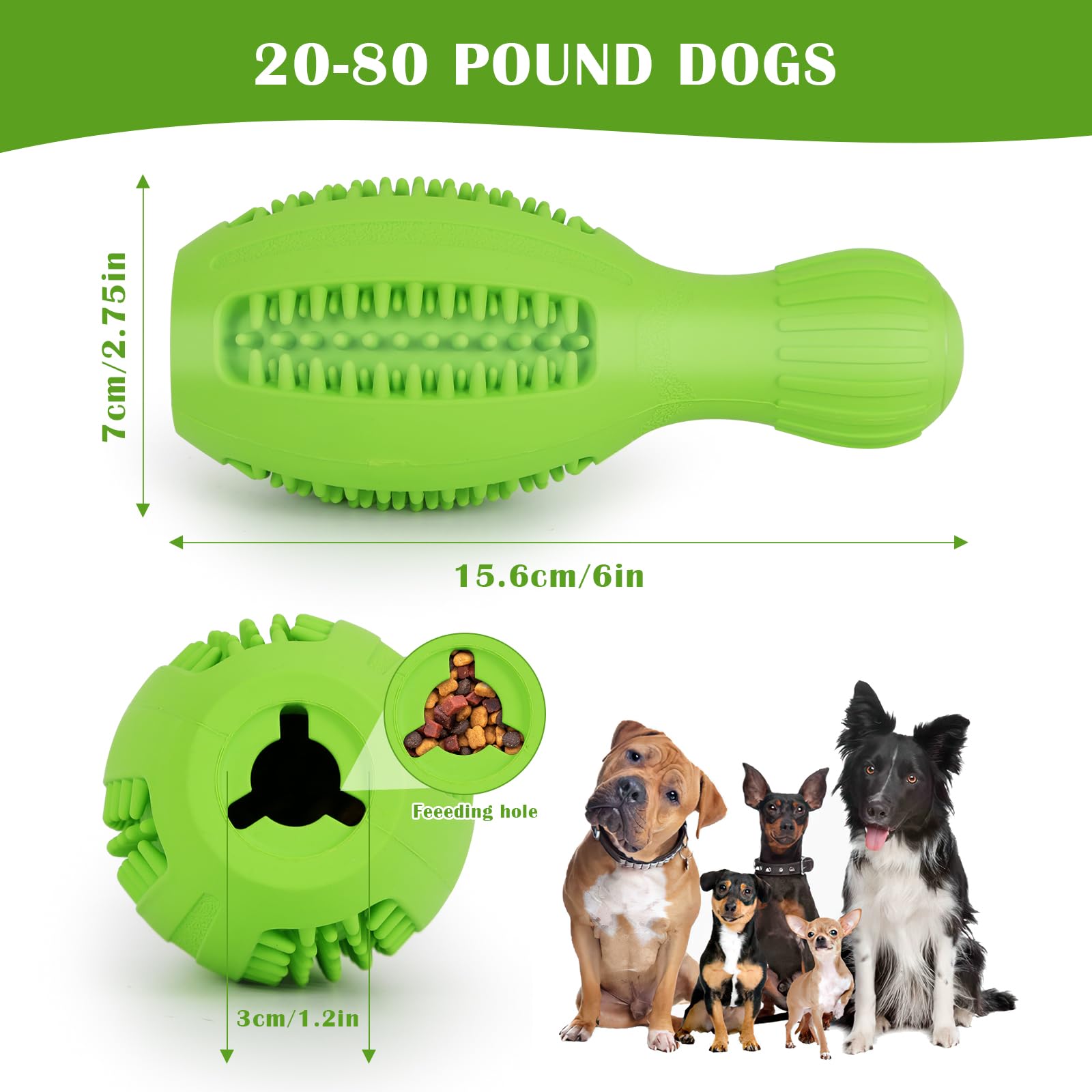 Hurray Puppy Teething Toy for 3-8 Months, Dog Treat Toys, Dog Tooth Cleaning Toy, Massages Gums Puppy Chew Toys, Reduces Destructive Behavior