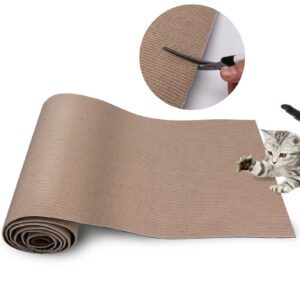 xuyedoglsh cat scratch mat，cat scratch carpet trimmable self-adhesive cat scratch pad,decorative cat tree shelf，cat wall，cat scratching post,cat couch protector 78.7"x15.8"