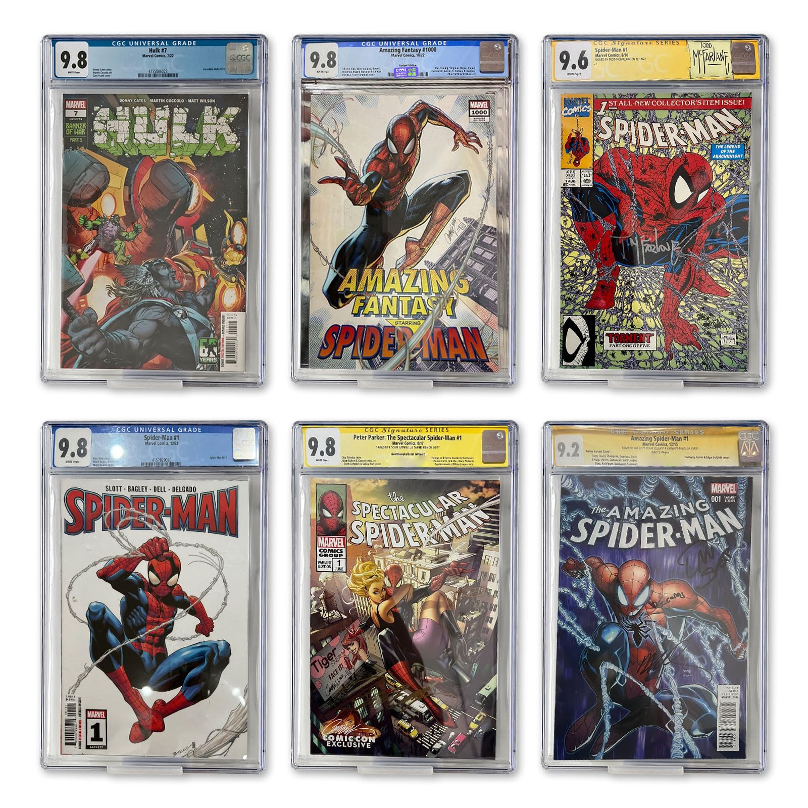 12pcs Clear Floating Comic Book Display Shelves, Comic Book Shelf Stand Wall Mount Display, Comics Books Case Frame Holder, Comic Book Showcase Display Case