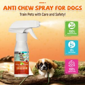 JARMAPOZ Bitter Apple Spray for Dogs to Stop Chewing, Anti Chew Behavior Training Aid for Dogs and Cats, Bitter Yuck Spray for Dogs Prevent Chewing Licking of Bandages, Paws, Shoes, Fur and Furniture