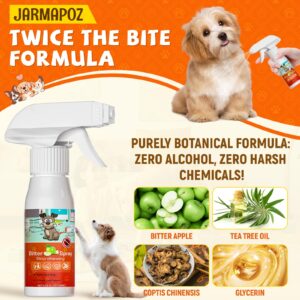 JARMAPOZ Bitter Apple Spray for Dogs to Stop Chewing, Anti Chew Behavior Training Aid for Dogs and Cats, Bitter Yuck Spray for Dogs Prevent Chewing Licking of Bandages, Paws, Shoes, Fur and Furniture