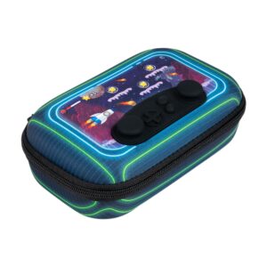 zipit gamer pencil case for kids, colorful joystick pencil box for boys