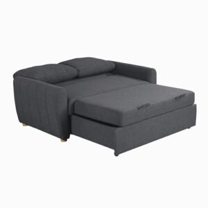 Serta Galway Convertible Loveseat, Charcoal