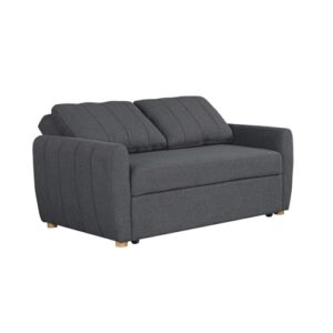 Serta Galway Convertible Loveseat, Charcoal