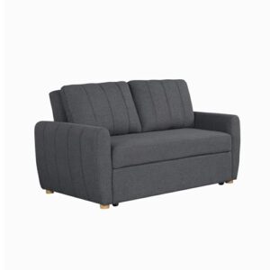 Serta Galway Convertible Loveseat, Charcoal