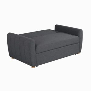 Serta Galway Convertible Loveseat, Charcoal