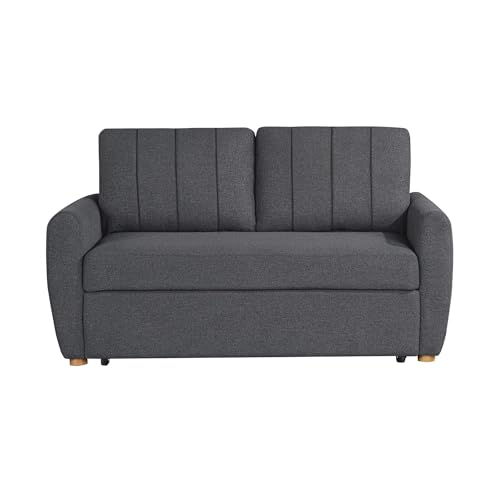 Serta Galway Convertible Loveseat, Charcoal