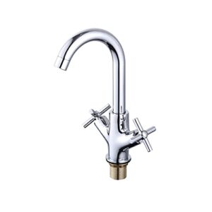 plkxseyuj kitchen revolving sink faucet bathroom basin single hole double handle deck mounted faucet bathtub cold and hot water mixing