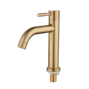 brushed gold bathroom basin single hole cold handle shower head faucet bath for kitchen sink water tap toilet hardware