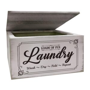 superdant dryer sheets holder with lid rustic dryer sheet dispenser laundry lettering dryer sheets container laundry fabric softener dispenser box for laundry room organization storage gray