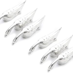 Swan Lake Knife Rest for Table Setting, Silver, Set of 6