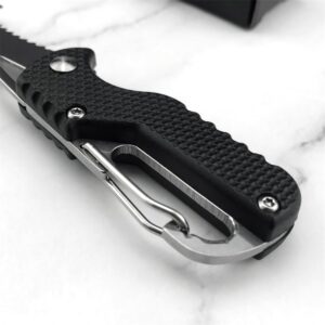 Goshawk Small Pocket Knife for Men, Cool Carabiner Knife Box Cutter with 1.77inch 5CR13MOV Blade, Mini Folding Knives EDC Gadgets Folding Tools, Great Gift