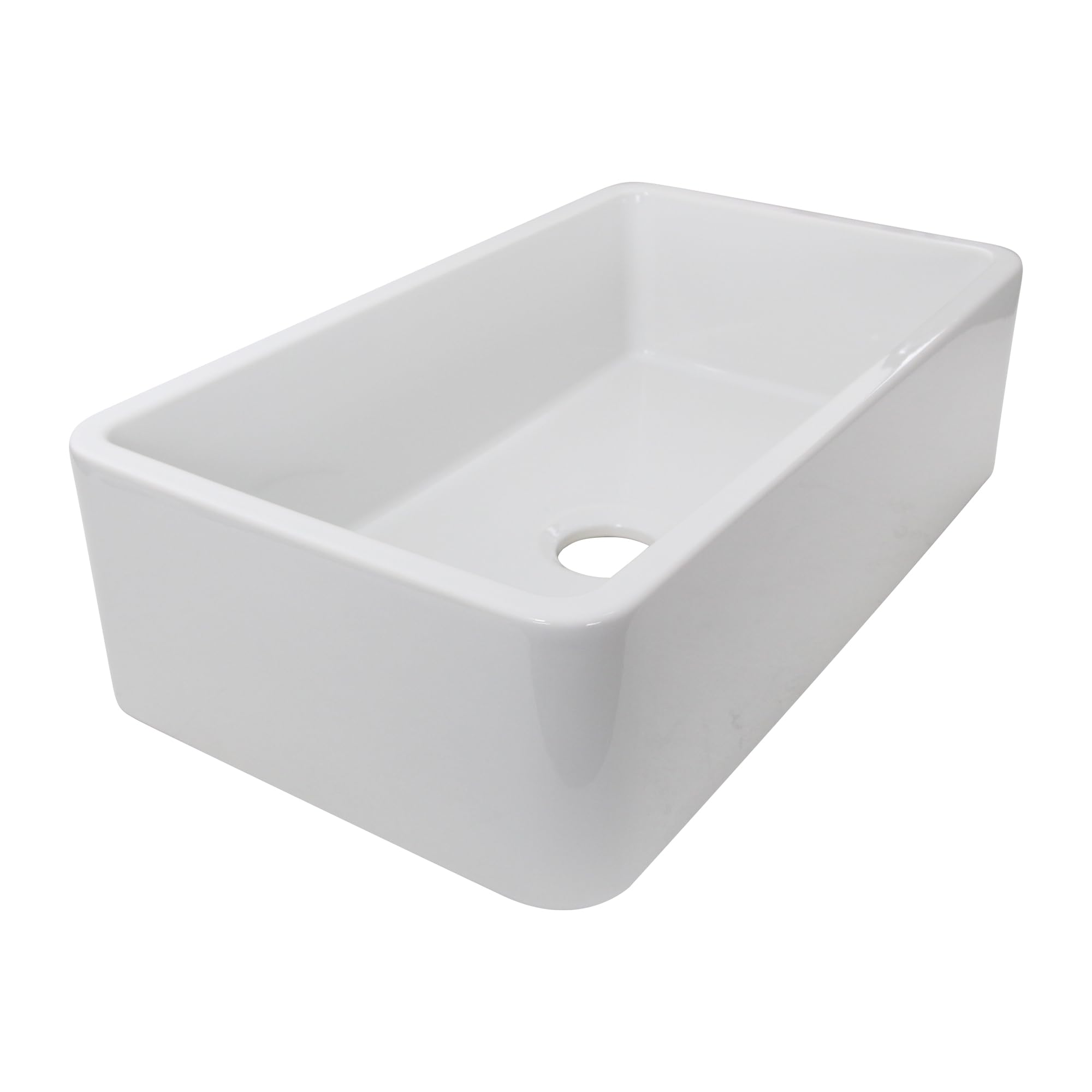 Highpoint Collection 31-inch Fireclay White Farmhouse Kitchen Sink HP-FC31, Large