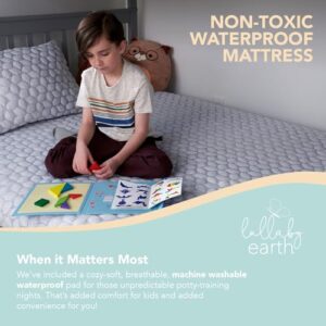 Lullaby Earth Dream Easy™ Kids Mattress - Twin Firm Mattress for Kids with Supportive Innerspring - Universal Comfort Mattress for Trundle Bed and Bunk Bed - 38" x 75" x 8"