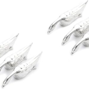 Swan Lake Knife Rest for Table Setting, Silver, Set of 12