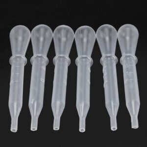 PerGar 100Pcs Disposable Pipettes Dropper, Plastic Pipettes, 1.5ml Plastic Pipettes Droppers, Clear Graduated Eye Dropper, Mini Transfer Pipettes Droppers for Home Use, Science Class, Experiments