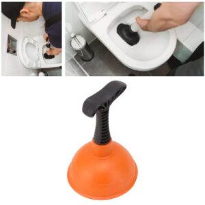 SUNFECILI Mini Plunger Sink Plunger,Powerful Plunger Unclogging Tool,Slip Proof Handle Efficient Small Drain Plunger for Kitchen Sink, Shower, Bathroom Drains, Bath(Orange)