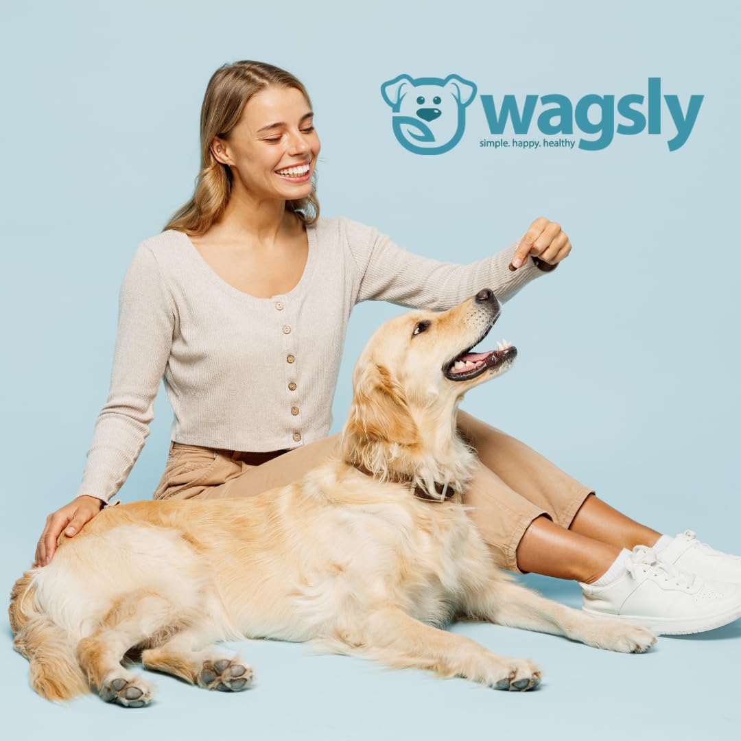 Wagsly PRO – Daily Probiotic for Dogs Digestive Health - Bacillus Coagulans, Digestive Enzymes, Immune Support, Diarrhea & Bowel Relief, Natural Duck Flavor - 90 Count - Dog Gut Health Supplement