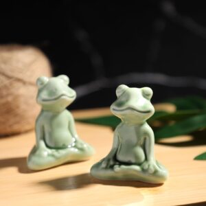 2pcs Ceramic Toilet Bolt Covers, Frog Toilet Bolt Covers Toilet Bolt Caps Toilet Bolt Covers Decorative for Bathroom Decor, Easy to Install