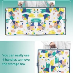 Colemoly Under Bed Storage 2 Pack Storage Containers with Sturdy Sides and Bottom, Large Organizers for Closet Organizers and Storage, Blanket Storage, Clothing Storage