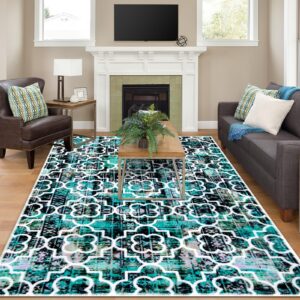 VFROO Area Rugs 5x7 Washable Rug for Living Room,Non-Slip Non-Shedding Ultra-Soft Floor Carpet for Home,Office, Dining Room,Bedroom (Style A)