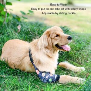 JOROBURO Dog Elbow Brace, Soft Breathable Prevent Licking Adjustable Pet Leg Wounds Protector, Dog Elbow Protector Dog Recovery Suit Knee Brace Protector Pads for Front Legs (XL)