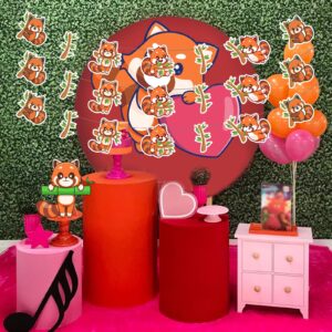 Sursurprise Red Panda Party Decorations, 3PCS Red Panda Banners, Red Panda Birthday Baby Shower Decorations Party Supplies