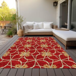 Addison Rugs Chantille ACN958 Paprika 3' x 5' Indoor Outdoor Area Rug, Easy Clean, Machine Washable, Non Shedding, Bedroom, Entry, Living Room, Dining Room, Kitchen, Patio Rug