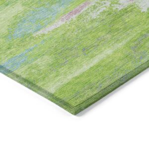 Addison Rugs Chantille ACN942 Lime 1'8" x 2'6" Indoor Outdoor Area Rug, Easy Clean, Machine Washable, Non Shedding, Bedroom, Entry, Living Room, Dining Room, Kitchen, Patio Rug