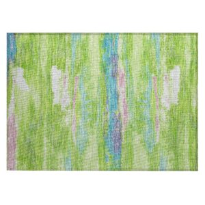 addison rugs chantille acn942 lime 1'8" x 2'6" indoor outdoor area rug, easy clean, machine washable, non shedding, bedroom, entry, living room, dining room, kitchen, patio rug