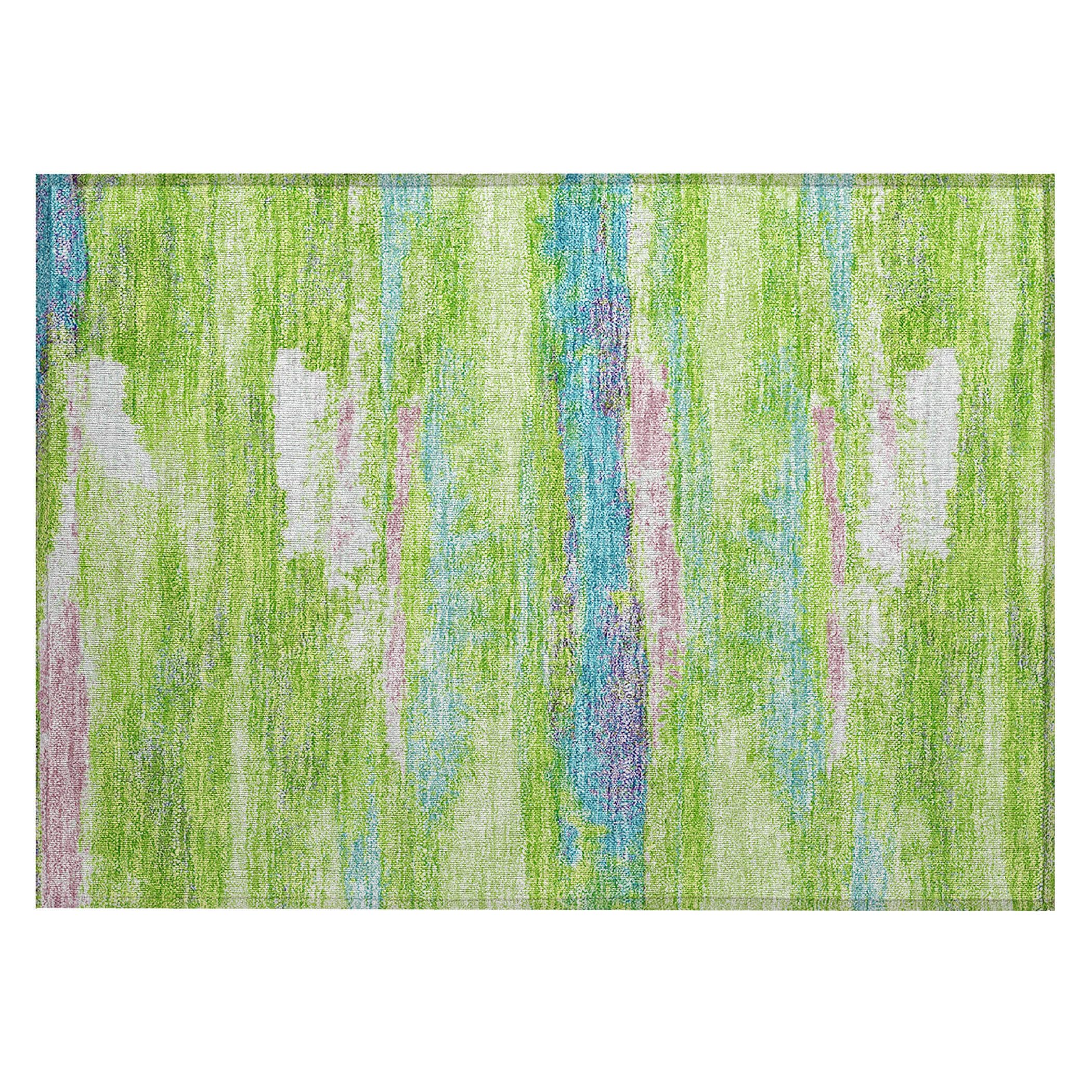 Addison Rugs Chantille ACN942 Lime 1'8" x 2'6" Indoor Outdoor Area Rug, Easy Clean, Machine Washable, Non Shedding, Bedroom, Entry, Living Room, Dining Room, Kitchen, Patio Rug