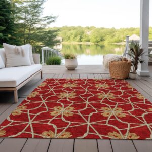 Addison Rugs Chantille ACN958 Paprika 3' x 5' Indoor Outdoor Area Rug, Easy Clean, Machine Washable, Non Shedding, Bedroom, Entry, Living Room, Dining Room, Kitchen, Patio Rug