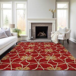 Addison Rugs Chantille ACN958 Paprika 3' x 5' Indoor Outdoor Area Rug, Easy Clean, Machine Washable, Non Shedding, Bedroom, Entry, Living Room, Dining Room, Kitchen, Patio Rug