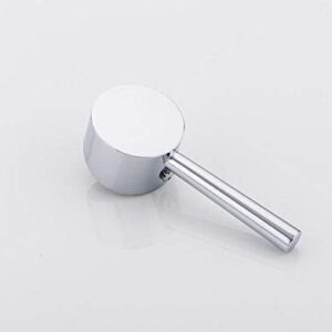 TECKI Kitchen Taps Bathroom Wall Mounted Basin Faucet Square Chrome Brass Mixer Sink Tap Single Handle Bathtub Faucets