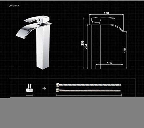 Kitchen Taps Faucet Copper Tall Bathroom Sink Faucet Single Handle Hot and Cold Water Bath Deck Mounted Sink Faucets Single Handle Tap Tap