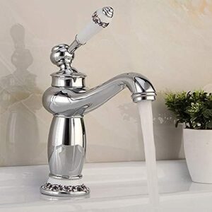 HOONWEAR Kitchen & Bath Fixtures Taps Faucet,Hot and Cold Mixer Faucet Kitchen Faucet Bathroom Single Hole Basin Faucet, B,A (Color : A), CF001