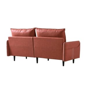 FANCUF 3-Seat Sofa Couch, Mid-Century Tufted Love Seat for Living Room, Bedroom, Bedroom, Three-Seater Sofa