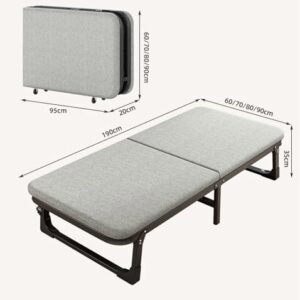 Thick Folding Mattress,Guest Mattress with Removable Cover,Soft Single Mattress Sponge Pad,Break/Nap Sofa Bed Mattress (Size : 190 * 80cm)