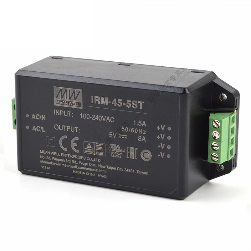 Mean Well IRM-45-5ST 40W AC-DC PCB-Mount Green Power Module IRM-45 5V 8A