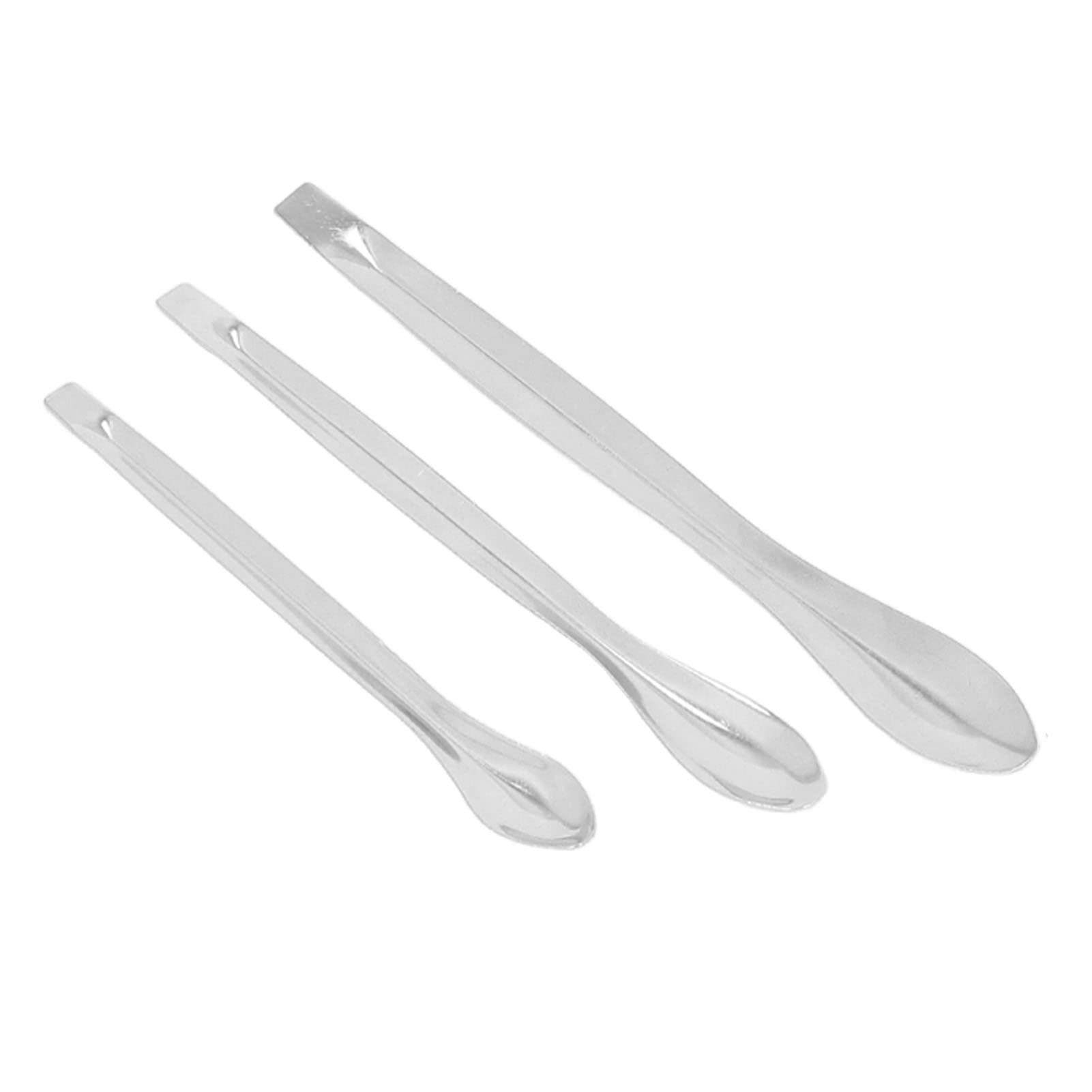 Bordstract 12Pcs Laboratory Spatula Set, Stainless Steel Laboratory Spoon Dual Ended Sampling Scoop Set Kit for Labs School Science Education