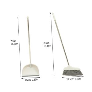 Ipetboom 1 Set Metal Broom Set Broom Office Plastic Dustpan Broom Dustpan Broom Dustpan Set Simple Suite Indoor Set Household Broom and dust pan The pet Broom with Dustpan