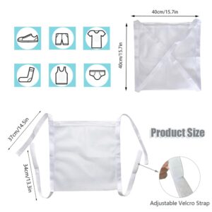 4 Set Shoe Dryer Wash Bags, Sneaker Dryer Bags Laundry Shoe Bags for Washer and Inside Dryer Door, Shoe Dryer Bag with Straps, Sneaker Laundry Net Bag for Shoes