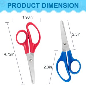 50 Pack Kids Scissors, 5 Inch Bulk Scissors for School, Blunt Tip Scissors for Child Student Teacher, Kids Safety Scissors for Preschool Classroom Office Home, School Supplies Craft Cutting Paper