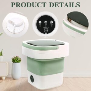 Mini Portable Washing Machine, High Capacity with 3 Modes Deep Cleaning, Foldable Washing Machine for Underwear or Small Items