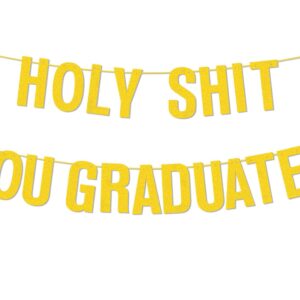 Yasmart Life Graduation Decorations Class of 2024 Pre-Strung Glitter Congrats Grad Graduation Congratulation Banner Decor