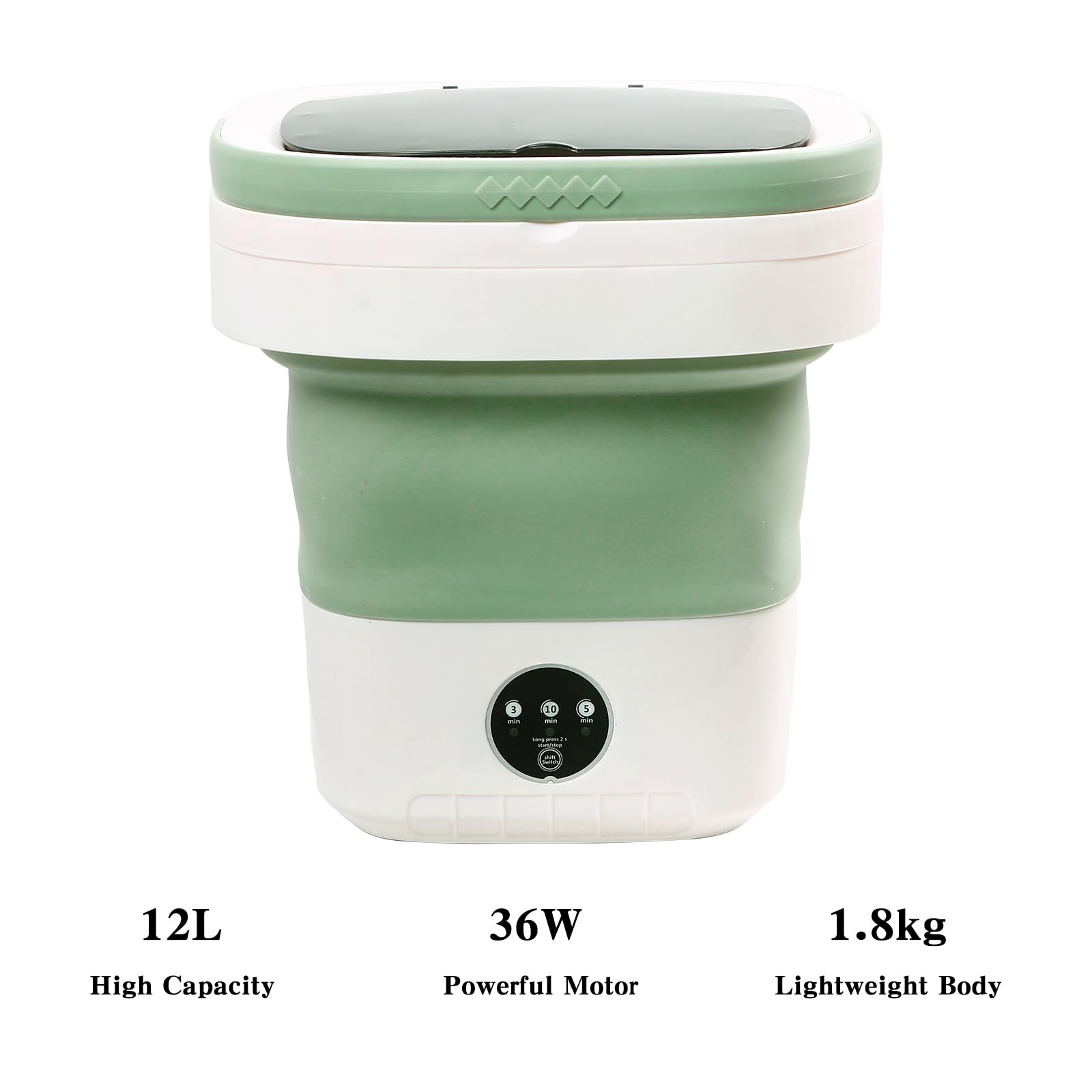 Mini Portable Washing Machine, High Capacity with 3 Modes Deep Cleaning, Foldable Washing Machine for Underwear or Small Items