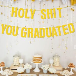 Yasmart Life Graduation Decorations Class of 2024 Pre-Strung Glitter Congrats Grad Graduation Congratulation Banner Decor