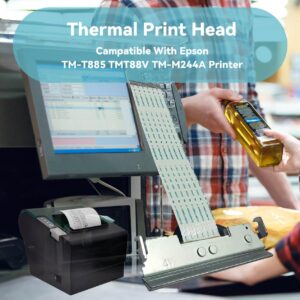 New Thermal Print Head for Epson TM-T885 TM-T88V TM-M244A, Thermal Print Head Compatible with TM-T88V TM-T885 Printer Replace Part 2131885/2141001/213882