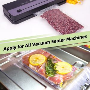 Colemoly Vacuum Sealer Bags for Food 200 Count Gallon 11" x 16", Quart 8" x 12" and Pint 6" x 10" Commercial Grade BPA Free Precut Vacuum Seal Bags for Meal Prep Storage Sous Vide