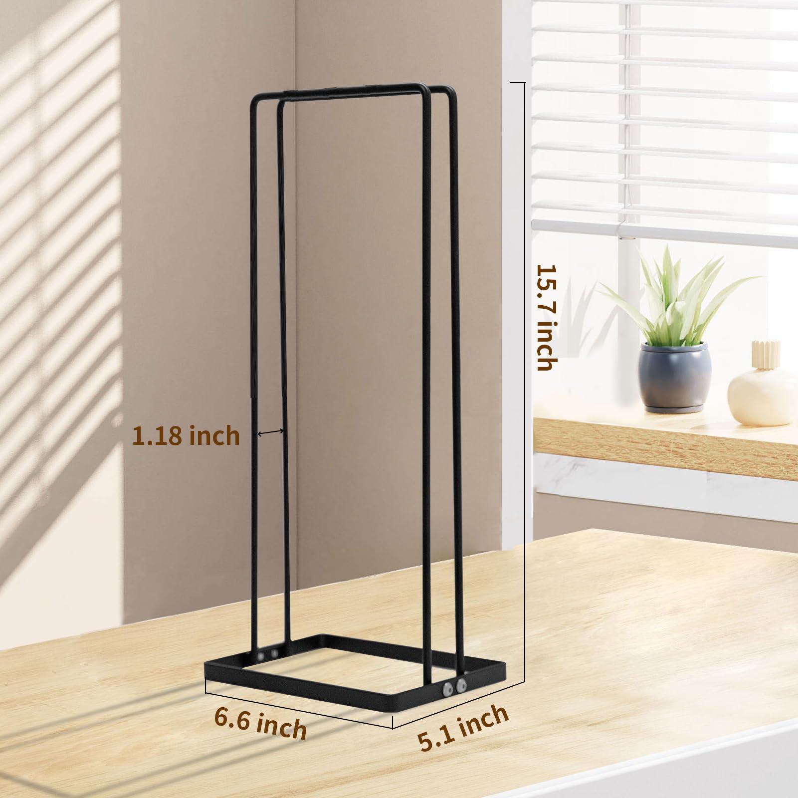 Hanger Organizer Stacker, Hanger Storage Organizer for Closet Laundry Room, Carbon Steel Black Clothes Hanger Storage Rack for Adult or Child